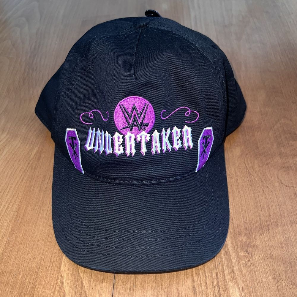 WWE UNDERTAKER Adjustable Baseball Cap/Hat Black Purple Official Licensed‎ New